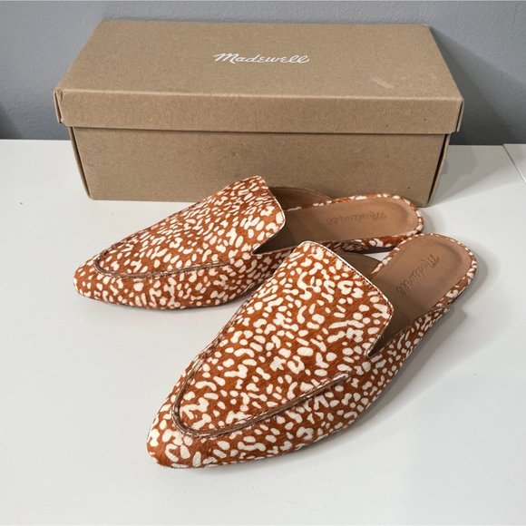 Madewell Shoes - MADEWELL Mini Leopard Calf Hair The Frances Skimmer Mules sz 9.5